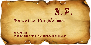 Moravitz Perjámos névjegykártya